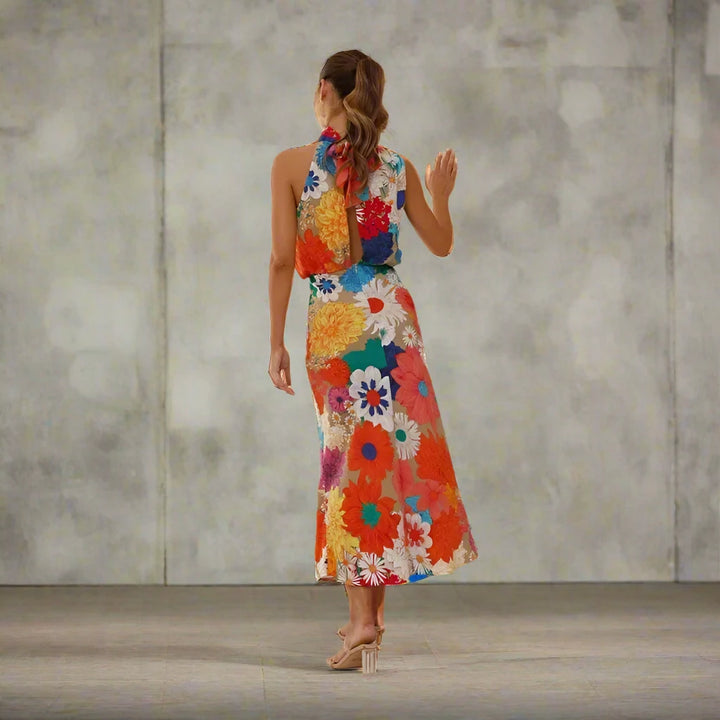 Ethereal Allure™ | Floral Print Maxi Dress