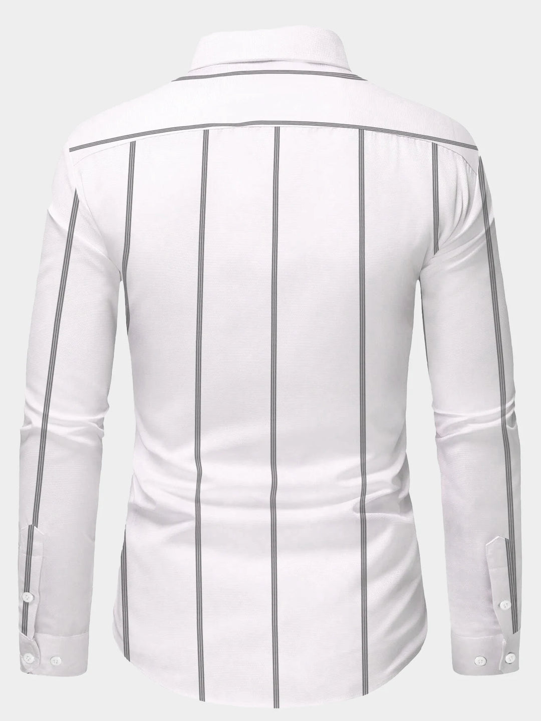 Luxe Fit™ | Casual Long Sleeve Striped Shirt