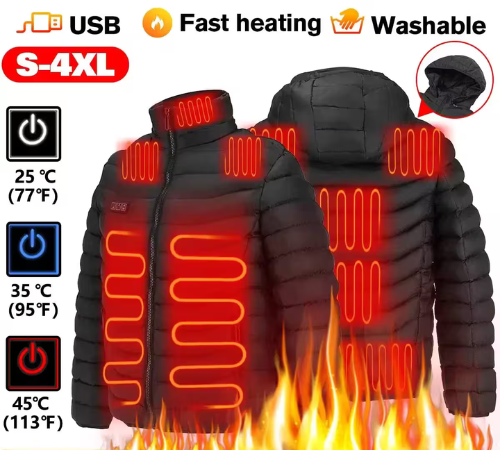 ArcticPulse™ | Unisex Heated Jacket via USB